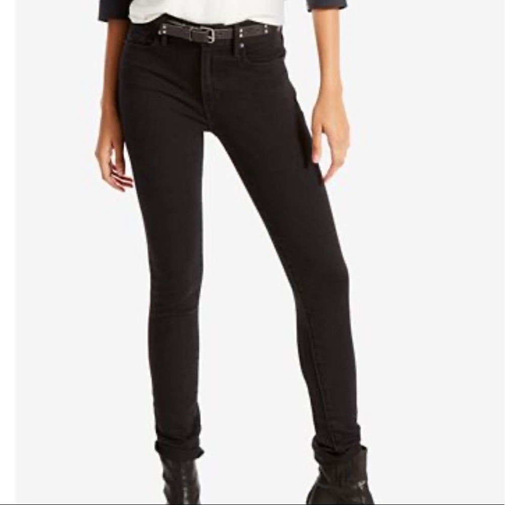 Levi’s 721 High Rise Black Skinny Jeans